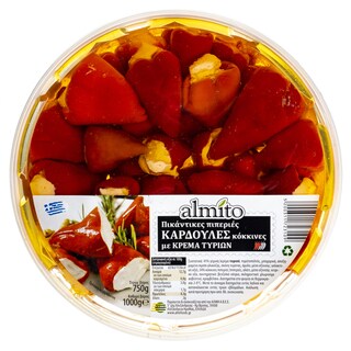 ALMITO | Πιπεριές Πικάντικες Καρδούλες Κρέμα Τυριών 1kg