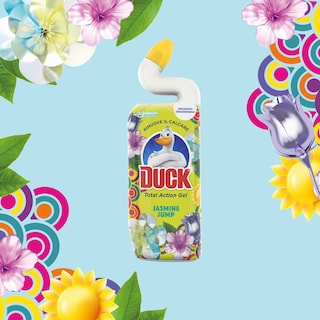 DUCK | Υγρό Καθαριστικό Λεκάνης Total Action Gel Jasmine Jump 750ml 1+1 Δώρο