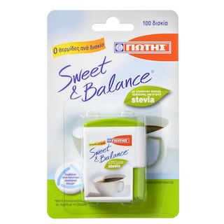 SWEET & BALANCE | Γλυκαντικό Στέβια Δισκία 100 Τεμάχια