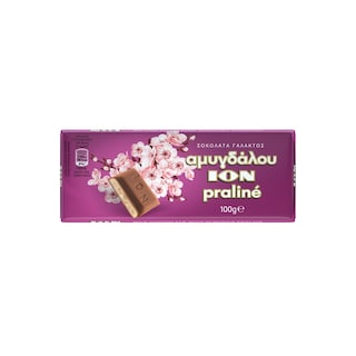 ΙΟΝ | Σοκολάτα Γάλακτος Αμυγδάλου Praline 100gr