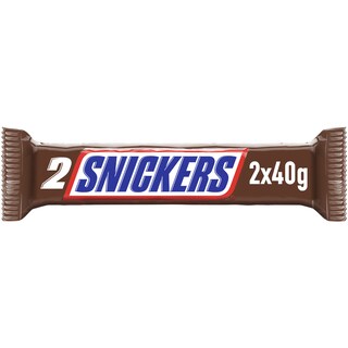 SNICKERS | Σοκολάτα Γάλακτος Καραμέλα Φυστίκι 2x40g