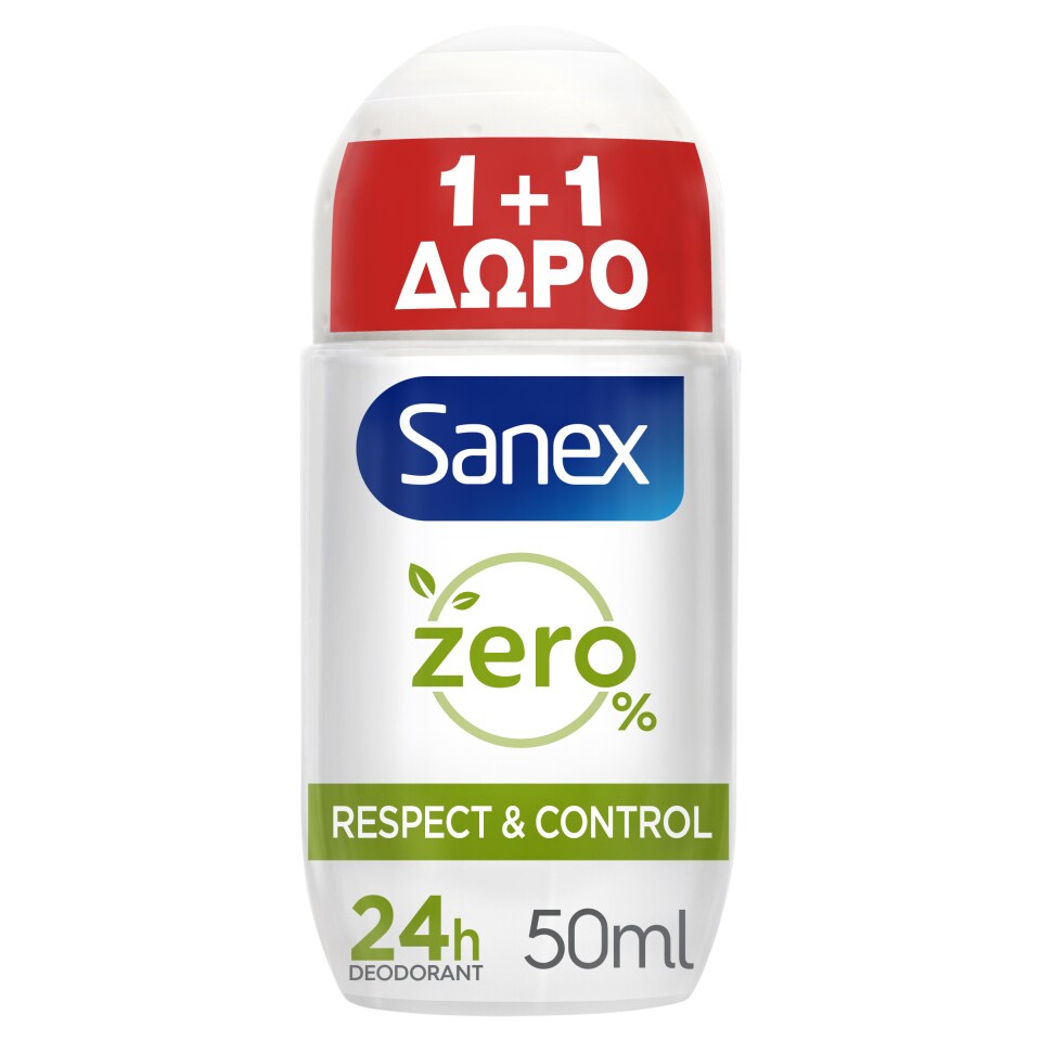 Αποσμητικό Roll On Zero% Respect & Control 50ml 1+1 Δώρο