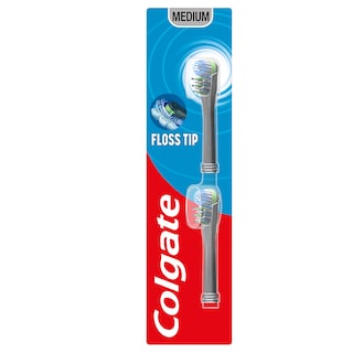 COLGATE | Οδοντόβουρτσα Μπαταρίας 360 Μέτρια Ανταλλακτικό 2 Τεμάχια