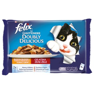 FELIX | Γατοτροφή AGAIL Ζελέ Ποικιλία Κρεάτων 4x100g