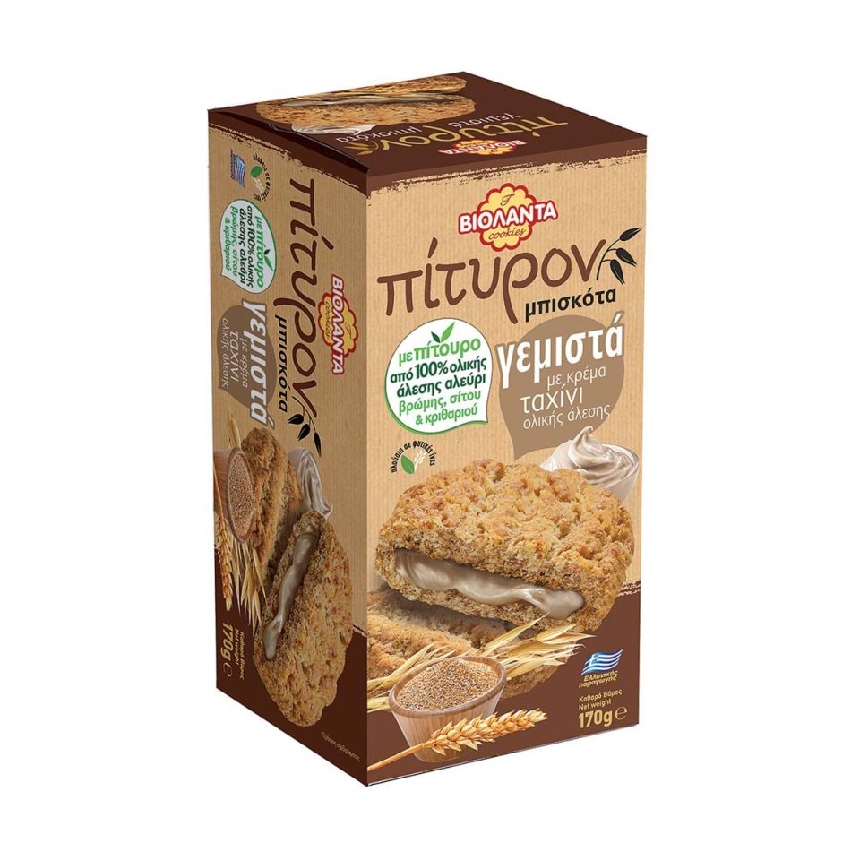 ΒΙΟΛΑΝΤΑ Μπισκότα Πίτυρον Ταχίνι 170gr