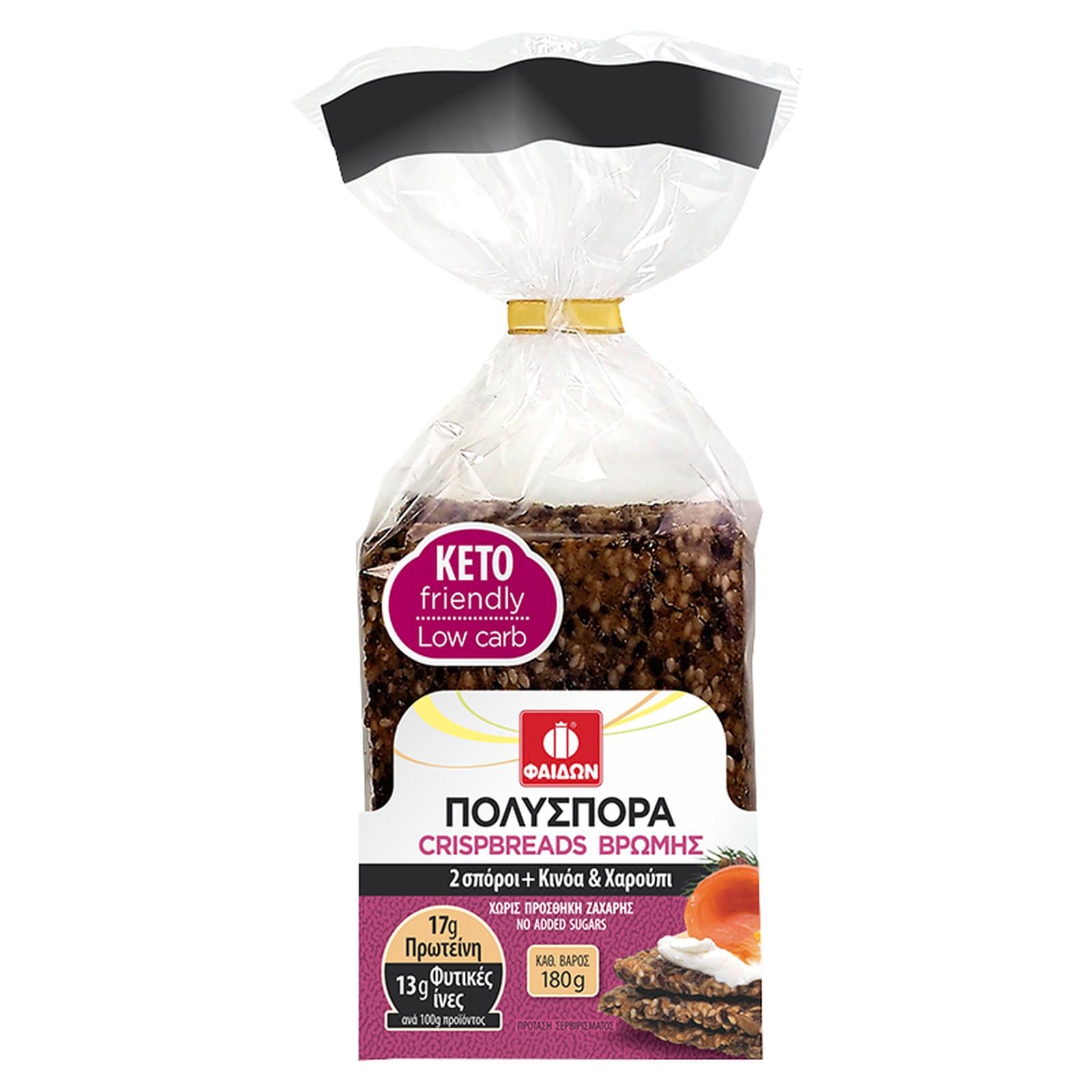 Crispbread Βρώμης με Κινόα & Χαρούπι 180g φωτογραφία