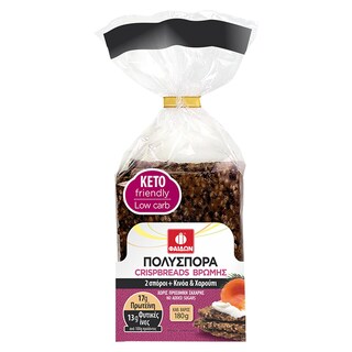 Crispbread Βρώμης με Κινόα & Χαρούπι 180g