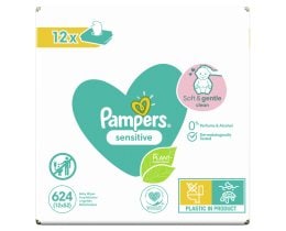 PAMPERS | Μωρομάντηλα Sensitive Αποκλειστικά Online 12x52 Τεμάχια