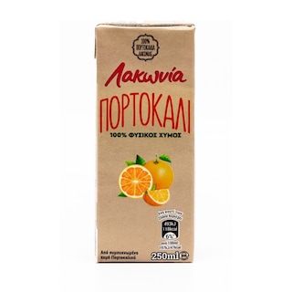 ΛΑΚΩΝΙΑ | Φυσικός Χυμός Πορτοκάλι 250ml