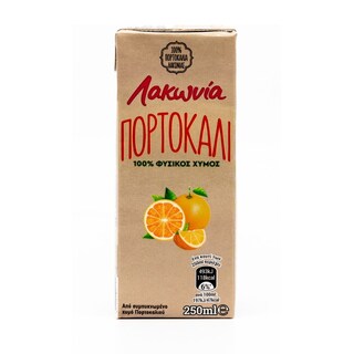 ΛΑΚΩΝΙΑ | Φυσικός Χυμός Πορτοκάλι 250ml