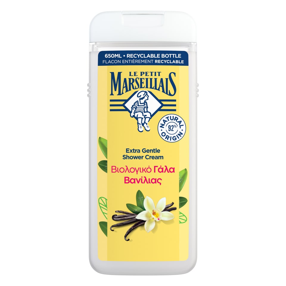 LE PETIT MARSEILLAIS Αφρόλουτρο Θρεπτικό Γάλα Βανίλιας 650ml