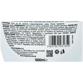 PLANET | ΚΑΘΑΡΙΣΤΙΚΟ ΤΖΑΜΙΩΝ ΑΝΤΛΙΑ NATURAL 750 ML