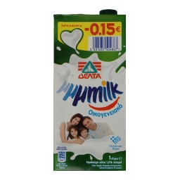 MMMILK | Γάλα Ημιάπαχο 1.5 % Λιπαρά Οικογενειακό 1 lt 0.15