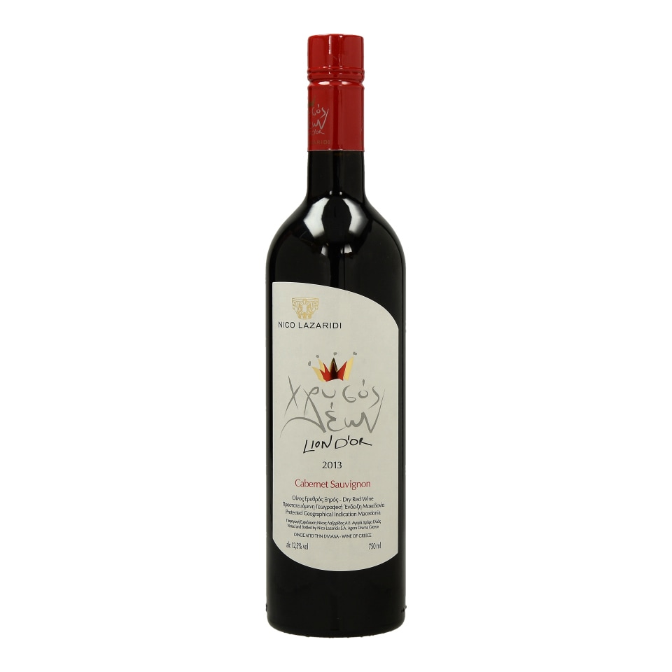 ΧΡΥΣΟΣ ΛΕΩΝ Οίνος Ερυθρός Cabernet Sauvignion 750ml