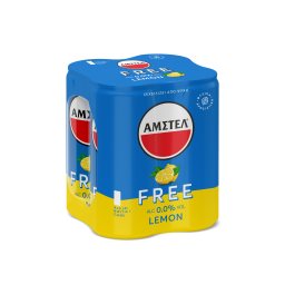 Μπύρα Free Λεμόνι Χωρίς Αλκοόλ Κουτί 4x330ml