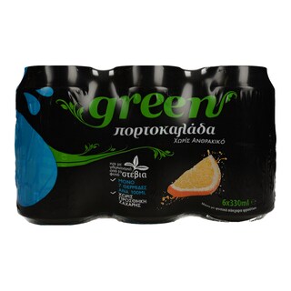 GREEN | ΑΝΑΨΥΚΤΙΚΟ ΠΟΡΤΟΚΑΛΑΔΑ 6 Χ 6X330ML