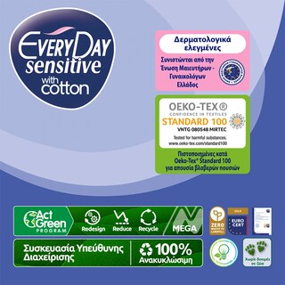 EVERY DAY | Sanitary Pads Sensitive Normal Ultra Plus 10 Pieces