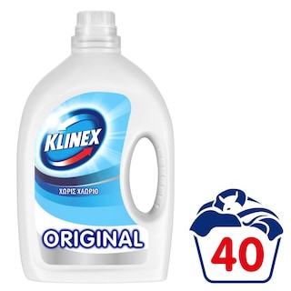 KLINEX | Υγρό Πλυντηρίου Ρούχων Original 40 Μεζούρες