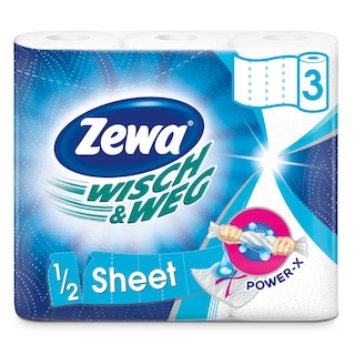ZEWA | Χαρτί Κουζίνας Wisch & Weg 3 Τεμάχια