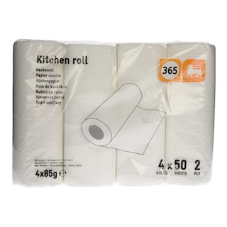 365 | Χαρτί Κουζίνας 2 Φύλλα 4 Ρολά 340g