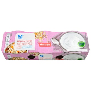 ΑΒ | Γιαούρτι Στραγγιστό 0% Λιπαρά 3x200g