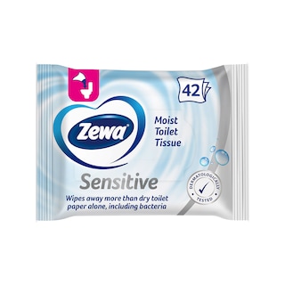 ZEWA | Υγρό Χαρτί Υγείας Sensitive Moist 42 Τεμάχια 184g