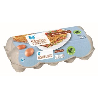 ΑΒ | Αυγά Φρέσκα Κλωβοστοιχίας Xlarge 10 Τεμάχια