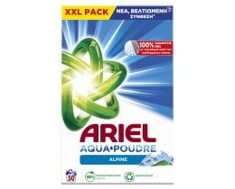 ARIEL | Σκόνη Πλυντηρίου Ρούχων Alpine 50 Μεζούρες