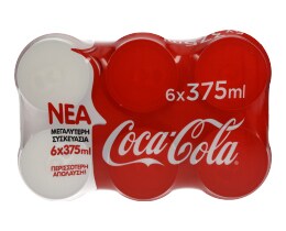 COCA COLA | ΑΝΑΨΥΚΤΙΚΟ ΚΟΥΤΙ 6 X 375 ML