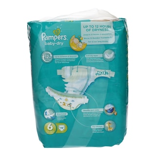 PAMPERS | BABY DRY | ΠΑΝΕΣ ΜΩΡΟΥ EXTRA LARGE 15+ KGR No 6 19 ΤΕΜ