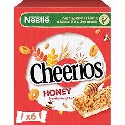 CHEERIOS | Μπάρες Δημητριακών Ολικής Άλεσης Honey Cheerios 6 X 22gr