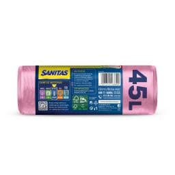 SANITAS | Σακούλες Απορριμμάτων Flex & Strong Κορδόνι Μεγάλες Αρωματικές 10 Τεμάχια