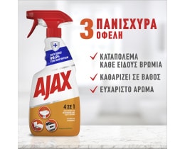 AJAX | Spray Καθαρισμού 4 σε 1 Ανταλλακτικό 500ml