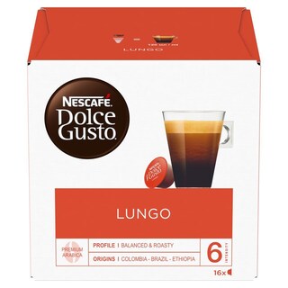 NESCAFE | DOLCE GUSTO | Κάψουλες Καφέ Dolce Gusto Lungo 16x6.5g