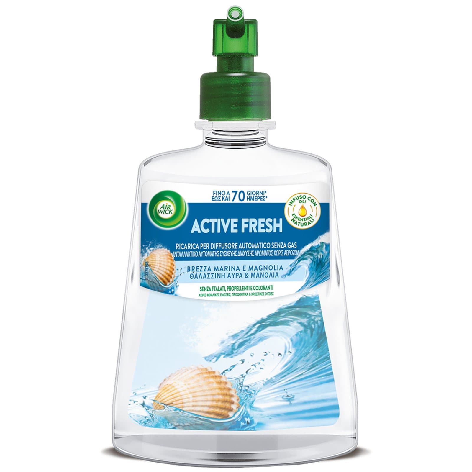 AIRWICK Ανταλλακτικό Συσκευής Active Fresh Θαλασσινή Αύρα & Μανόλια 228ml
