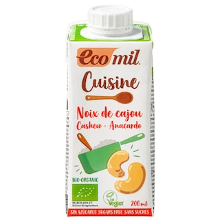 ECOMIL | Κρέμα Μαγειρικής Κάσιους Bio 200ml
