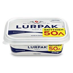 LURPAK | Βούτυρο Soft Αλατισμένο 225g Έκπτωση 0.50Ε
