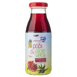 ΑΣΟΠ | Φυσικός Χυμός Ρόδι Αλόη Βέρα 250ml