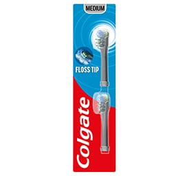 COLGATE | Οδοντόβουρτσα Μπαταρίας 360 Μέτρια Ανταλλακτικό 2 Τεμάχια