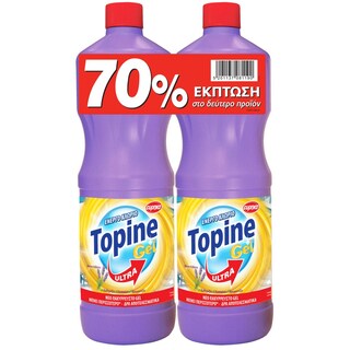 TOPINE | Χλωροκαθαριστικό Gel Λεβάντα 2x1250ml 70% στο 2ο