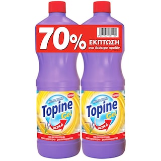 TOPINE | Χλωροκαθαριστικό Gel Λεβάντα 2x1250ml 70% στο 2ο
