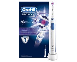 ORAL B | Ηλεκτρική Οδοντόβουρτσα Pro 600 3D White 1 Τεμάχιο