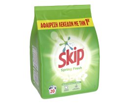 SKIP | Σκόνη Πλυντηρίου Ρούχων Spring Fresh 20 Μεζούρες
