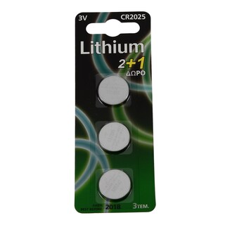 - | ΜΠΑΤΑΡΙΑ ΛΙΘΙΟΥ ΚΟΥΜΠΙ CR2025 3 TEM ΠΡΟΣΦΟΡΑ 2 + 1 ΔΩΡΟ