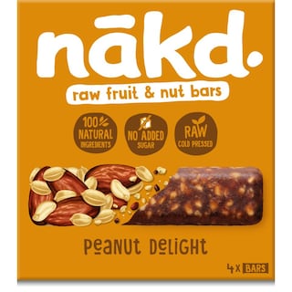 NAKD | Μπάρες Δημητριακών Peanut Delight 4 X 35 g