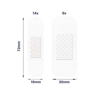 HANSAPLAST | Επιδεσμικά Sensitive 20 Τεμάχια