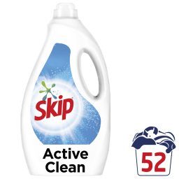 SKIP | Υγρό Πλυντηρίου Ρούχων Actice Clean 52 Μεζούρες
