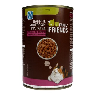 FAMILY FRIENDS | Γατοτροφή Μπουκιές Συκώτι Κουνέλι 400 gr