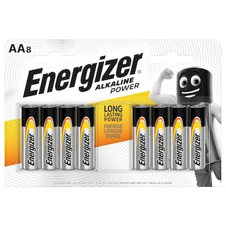 ENERGIZER | Μπαταρίες Αλκαλικές ΑΑ 8 Τεμάχια