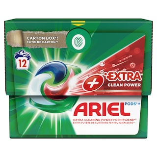 ARIEL | Kάψουλες Πλυντηρίου Ρούχων Allin1 Pods Extra Clean 12 Τεμάχια